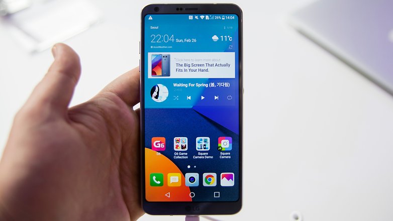 AndroidPIT LG G6 MWC 2017 hands on front 4