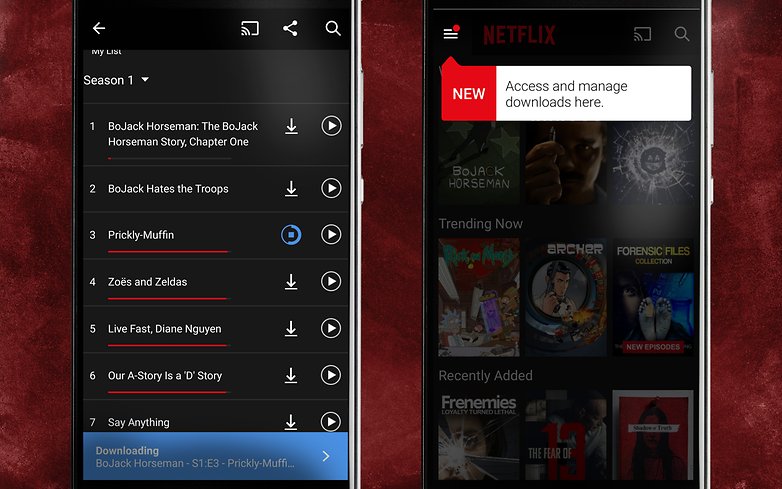 download netflix videos android