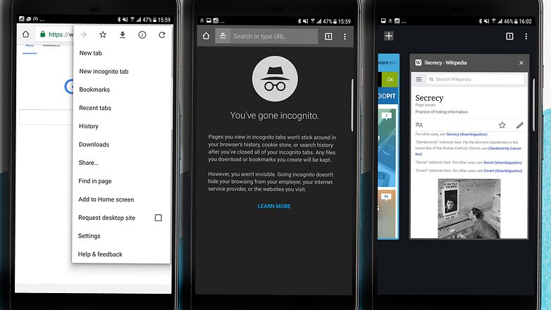 Private browsing: how to use incognito mode on Android | AndroidPIT