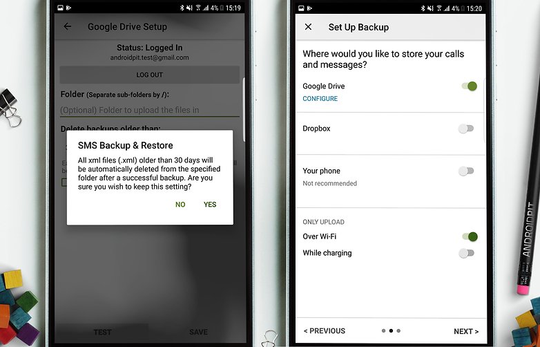 AndroidPIT sms backup 4