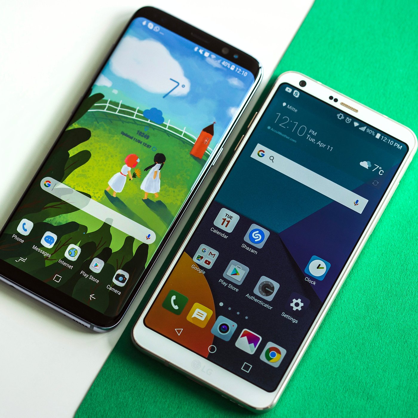 Disparates familia real bomba Samsung Galaxy S8 vs LG G6: Comparación preliminar | NextPit