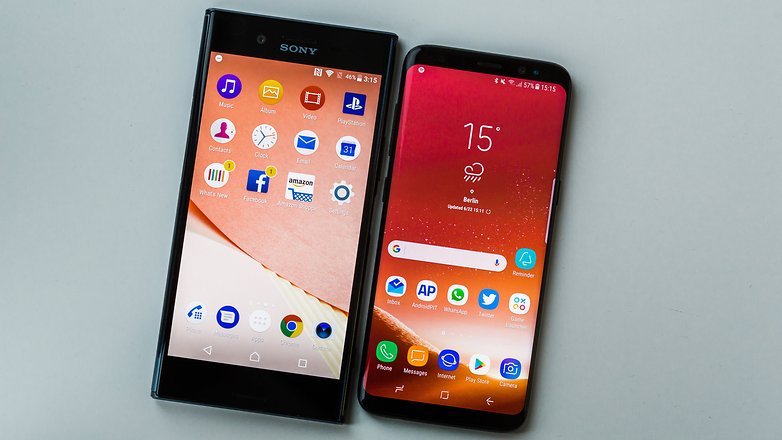 sony xperia xz premium vs samsung galaxy s8