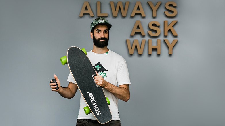 AndroidPIT archos sk8 electric skateboard boosted 9455