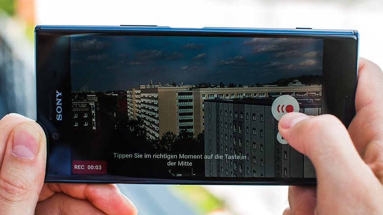 AndroidPIT Sony Xperia XZ Premium Motion capture eye 0173