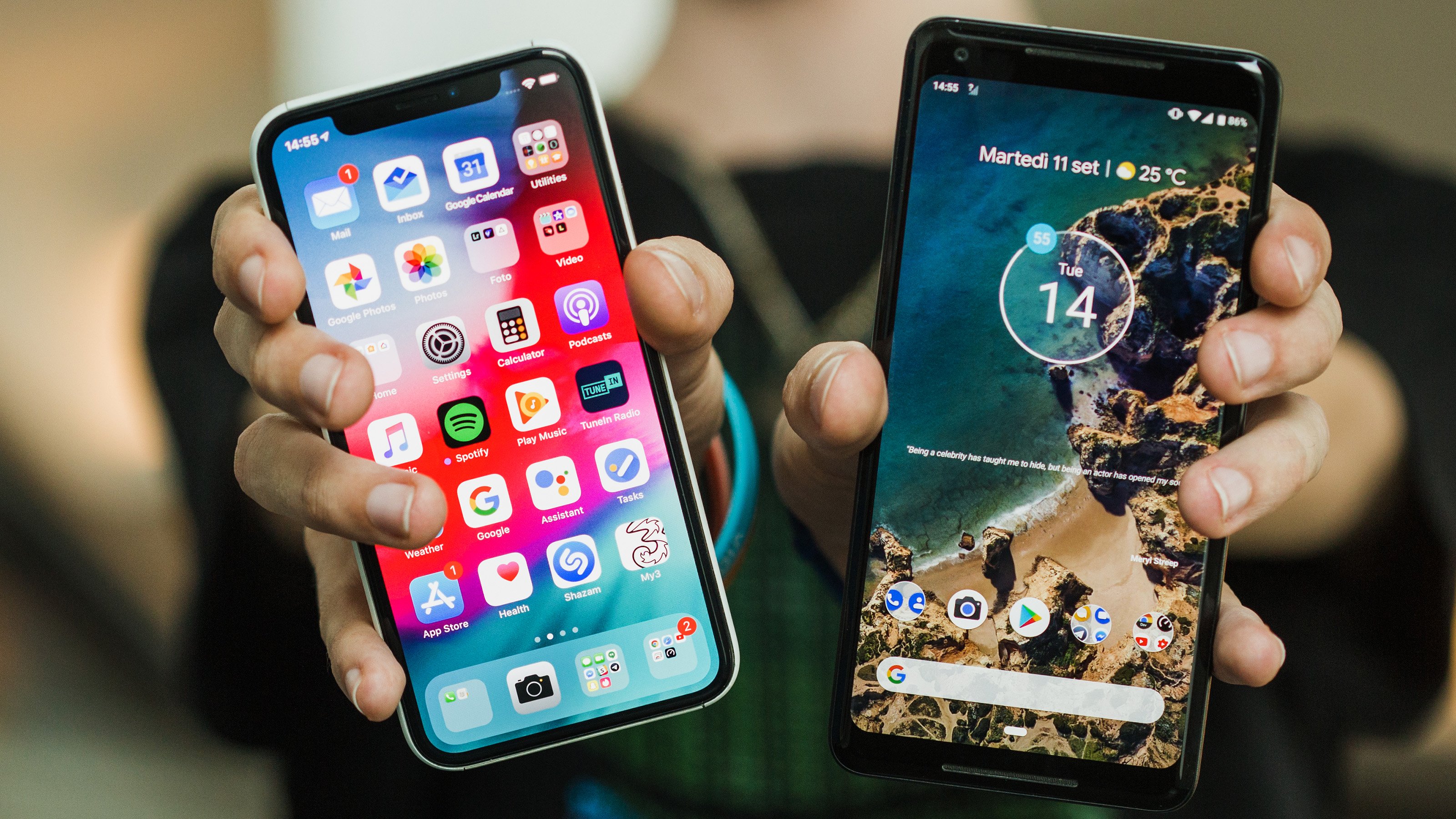 Android 10 Q Vs IOS 13 Es Ist Ein Geben Und Nehmen Nextpit