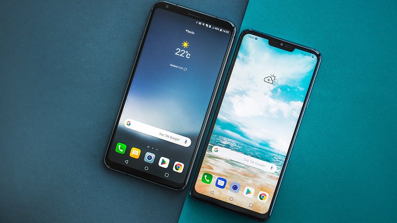 AndroidPIT lg g7 vs lg v30 5450