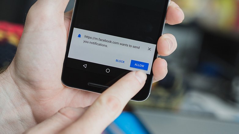 AndroidPIT разрешает уведомления Facebook в браузере Chrome