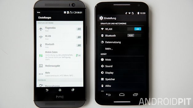 MotoX vs HTC M8 interface deutsch 1
