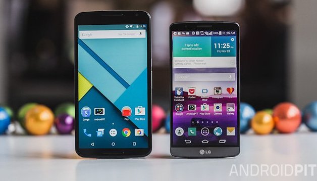 Nexus 6 vs LG G3 - Comparación