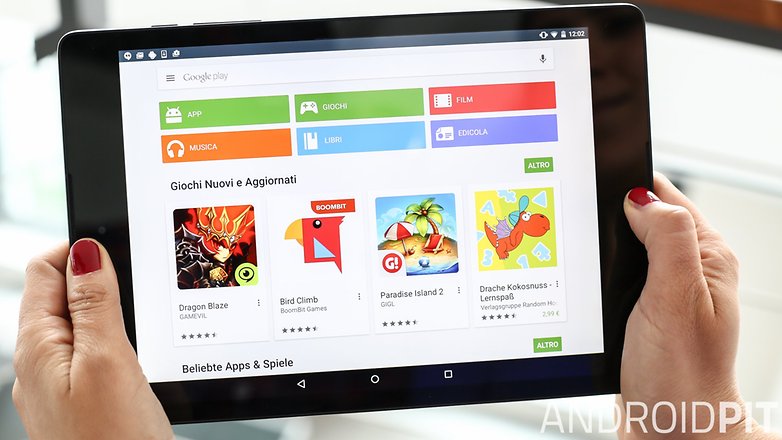 AndroidPIT tablet GooglePlayStore