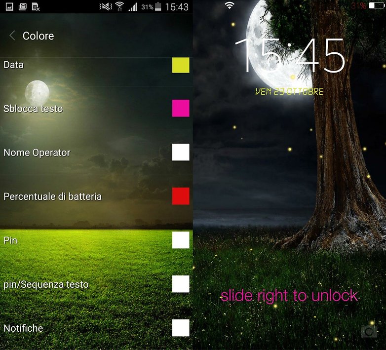 Fireflies lockscreen
