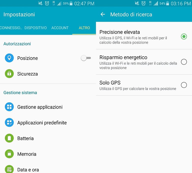 GPS Settings lollipop