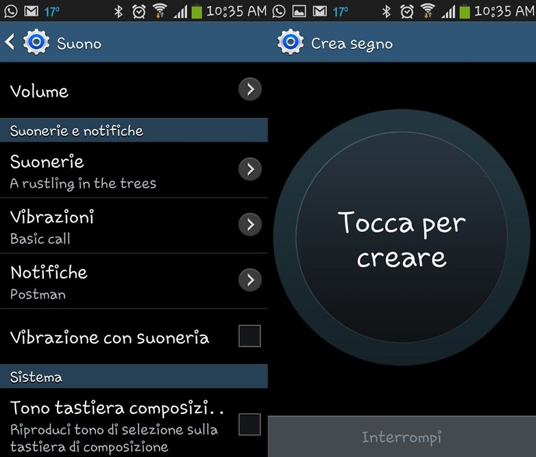 Galaxy S3 settings