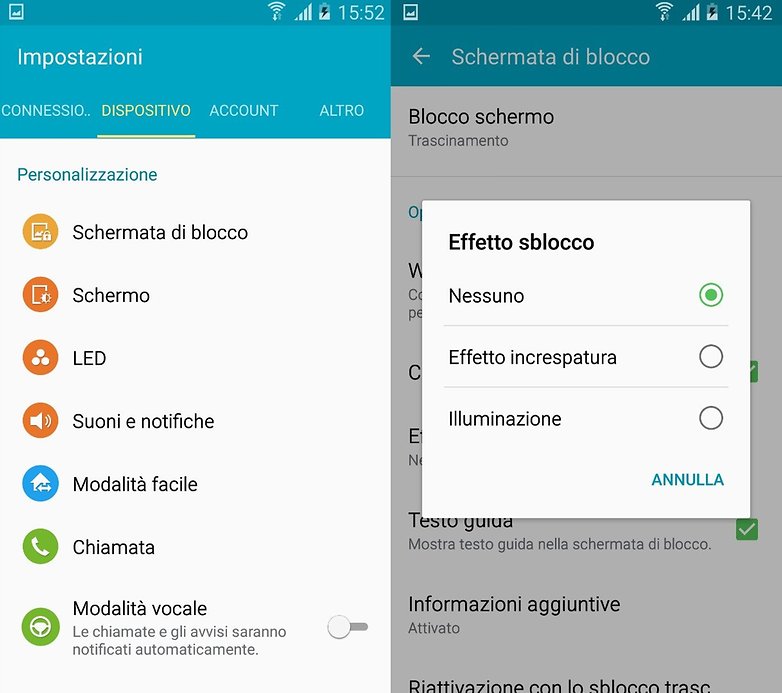 Galaxy S4 lockscreen ITA