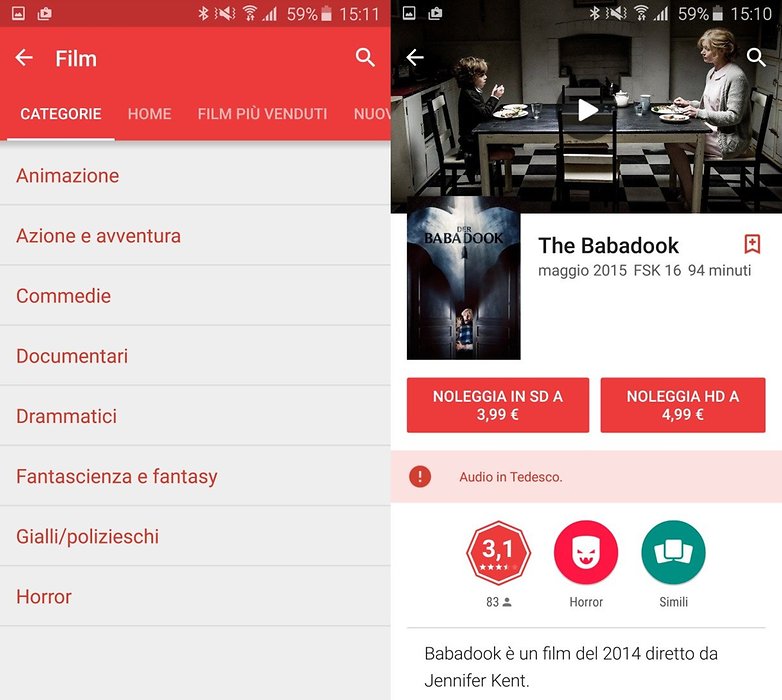 Google Play Film