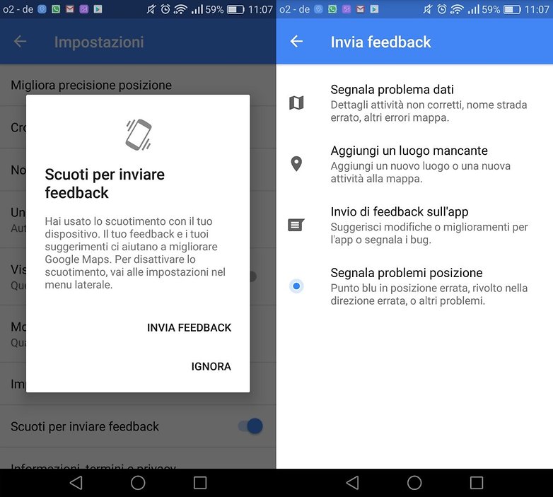 Googlemaps feedback