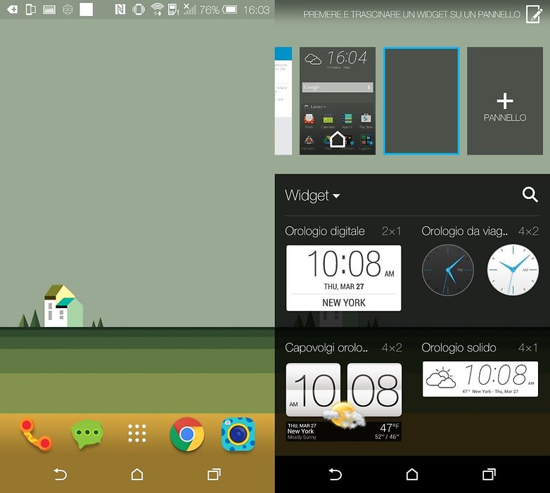 HTCOneM9 widget