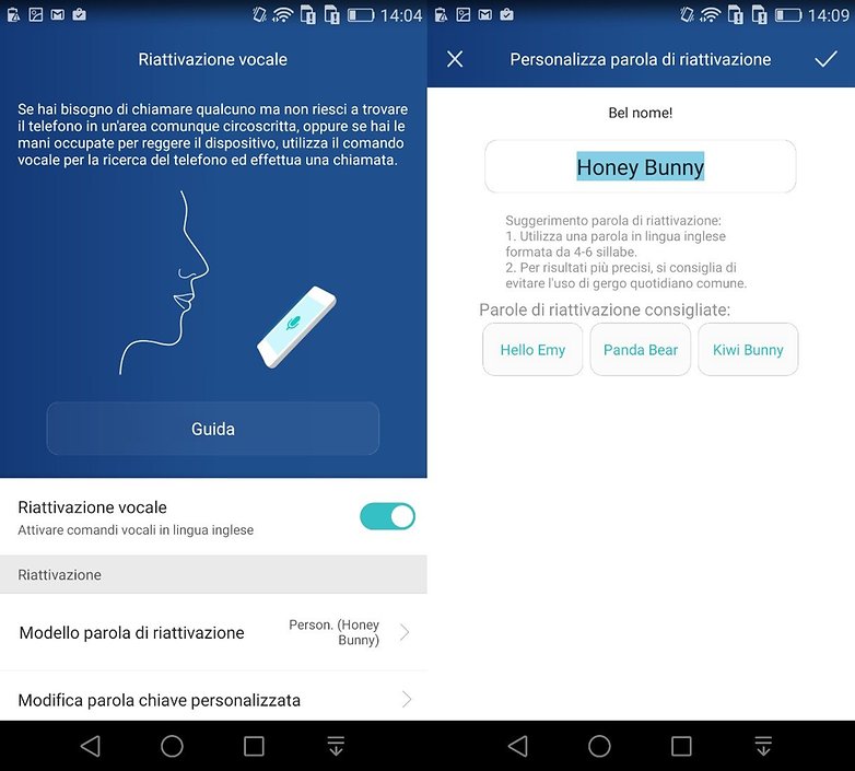 Honor 7 settings vocal comand