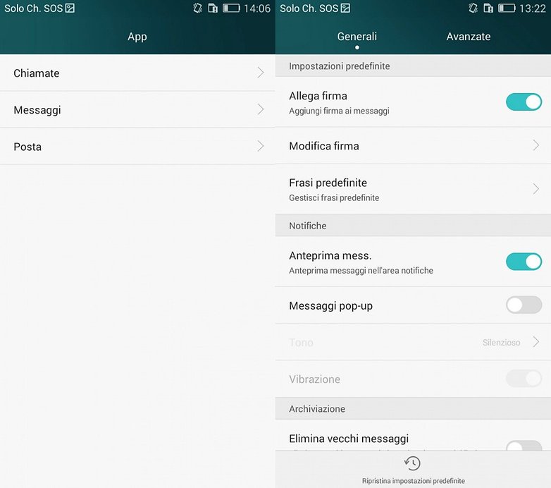 Honor4X settings