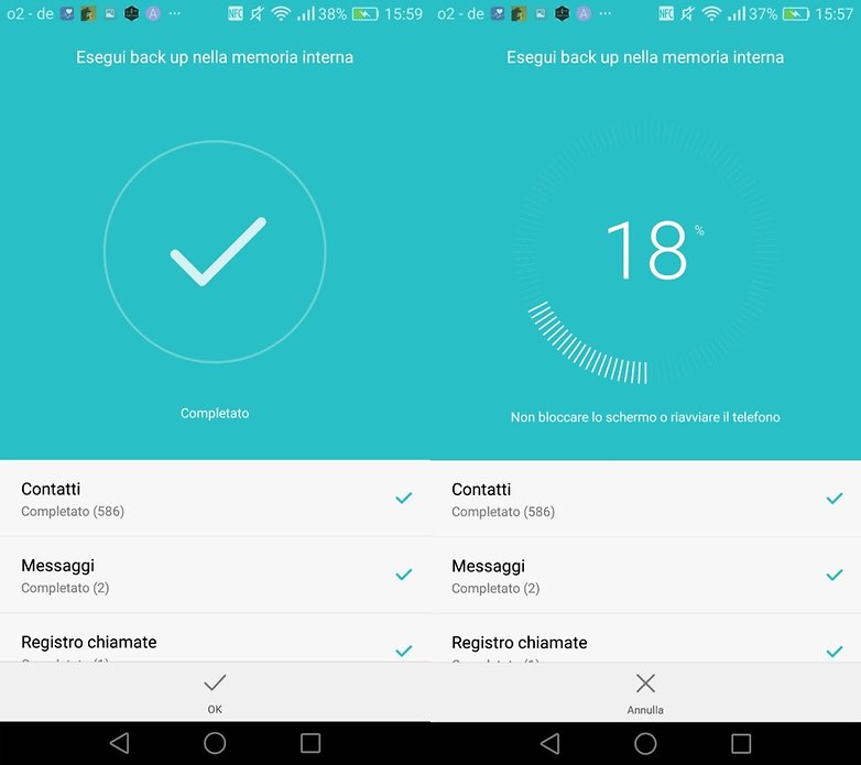 Huawei P9 backup