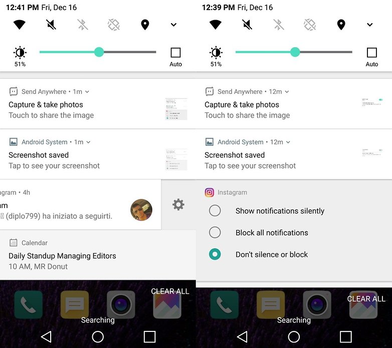 LG G5 notifications