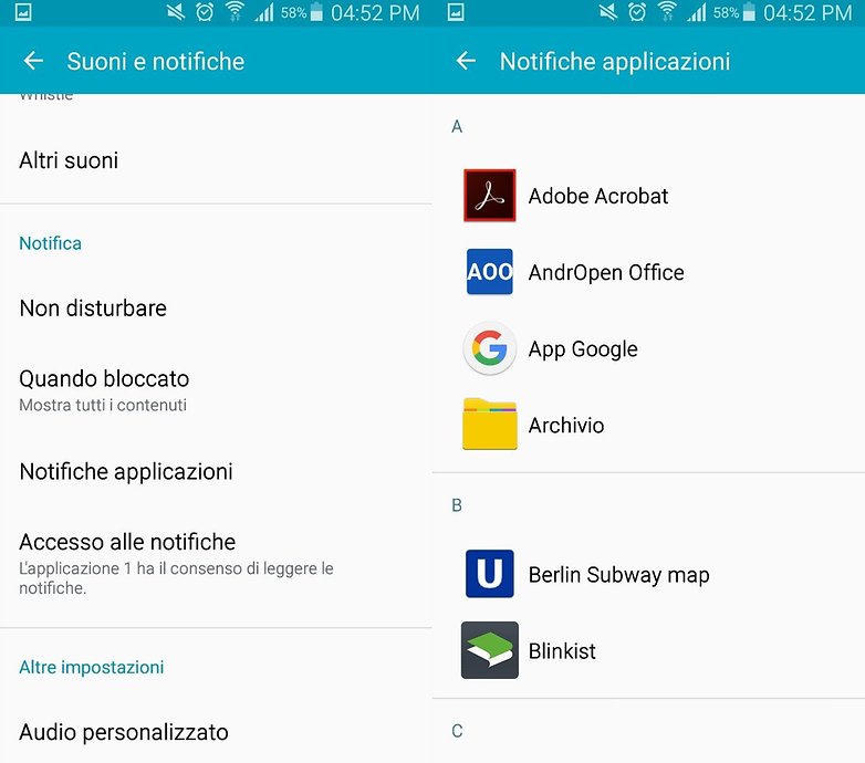 Notifications ITA