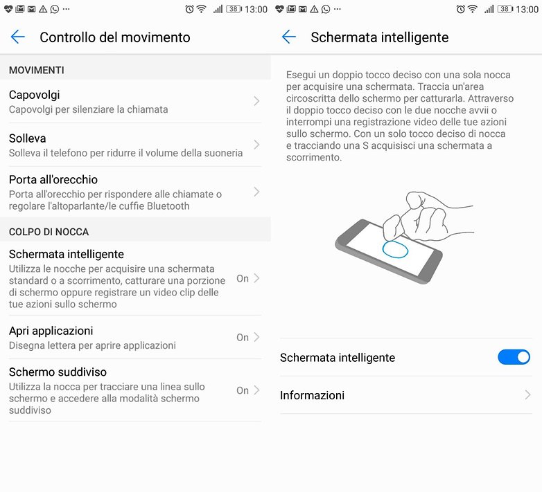 P10 schermata intelligente