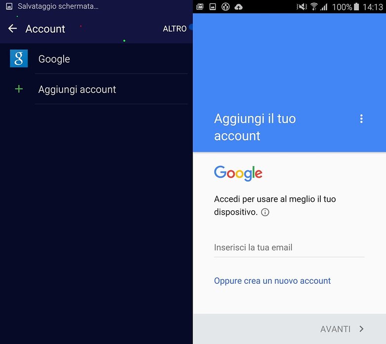S6 Edge setting google
