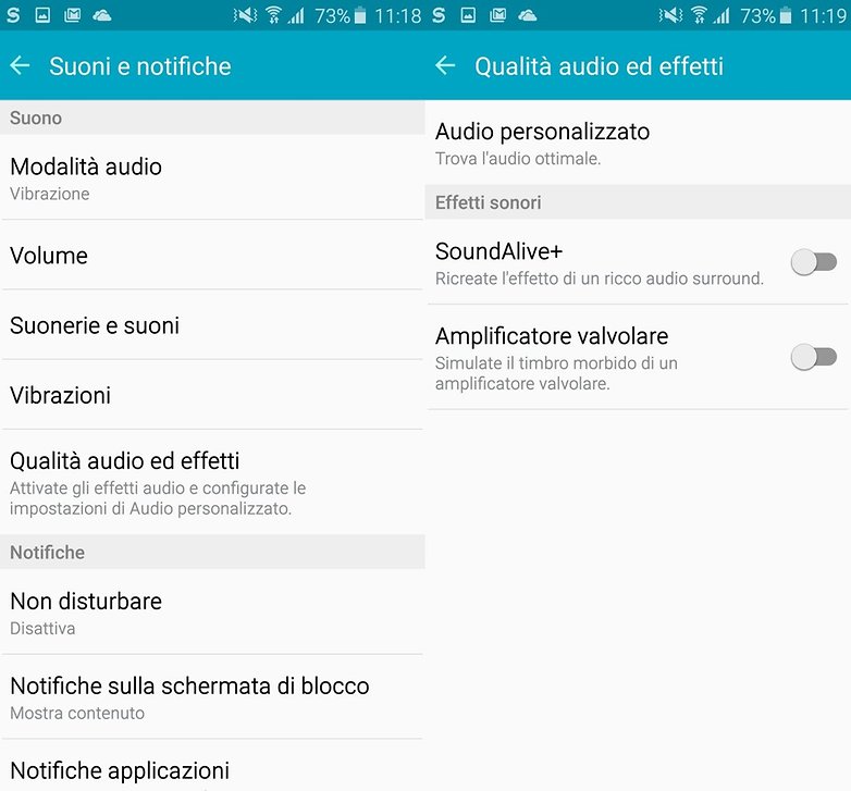 S6 edge audio