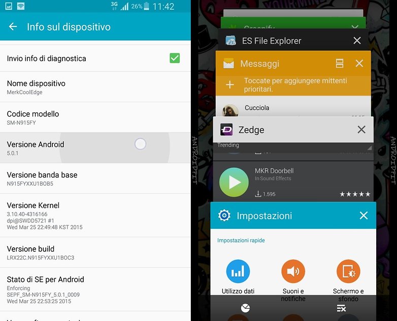 Samsung Galaxy Note Edge Lollipop