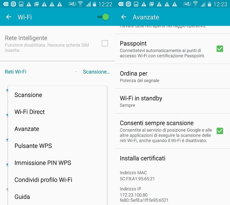 Samsung Galaxy S4 settings