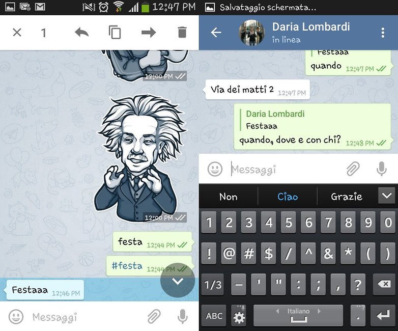 Telegram condividi