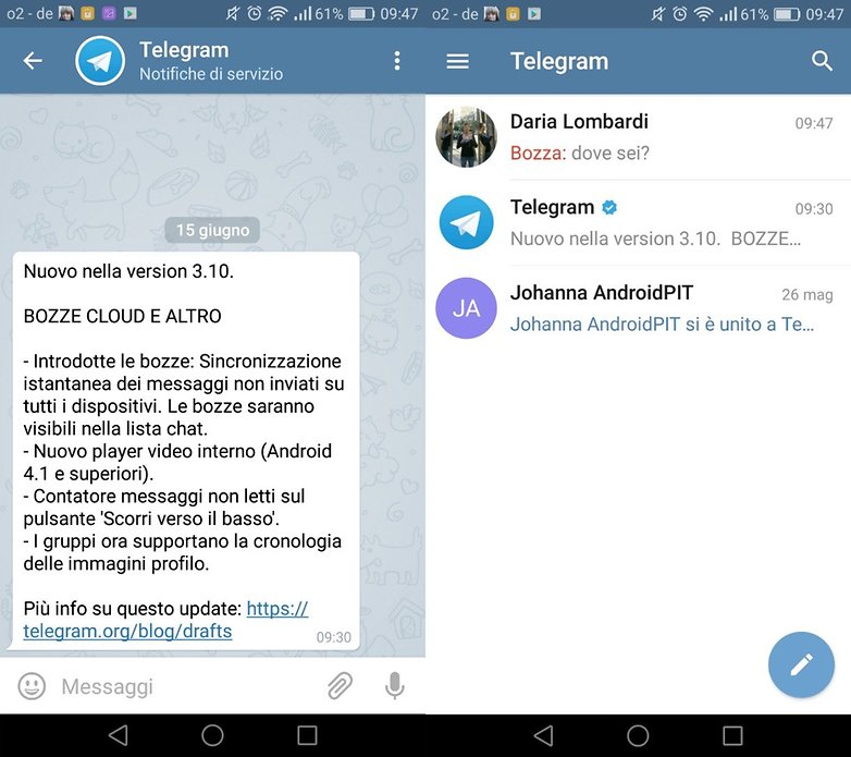 Telegram update