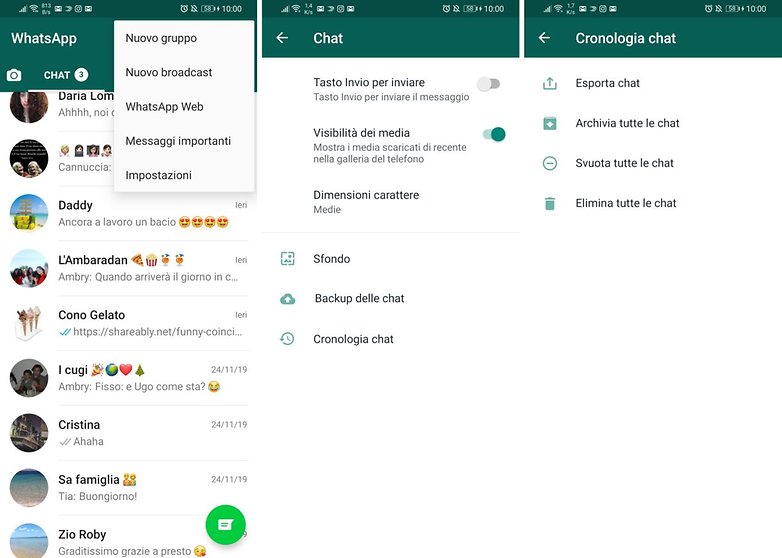 WhatsApp archiavatutte