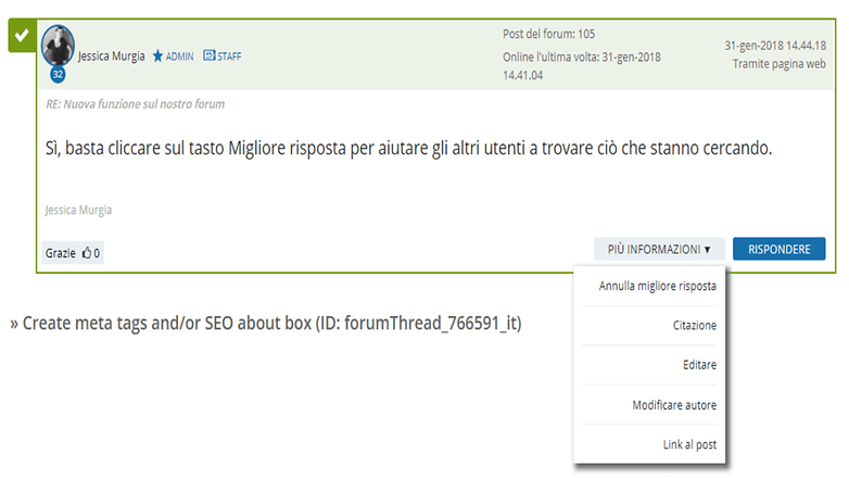 forum migliore risposta elimina