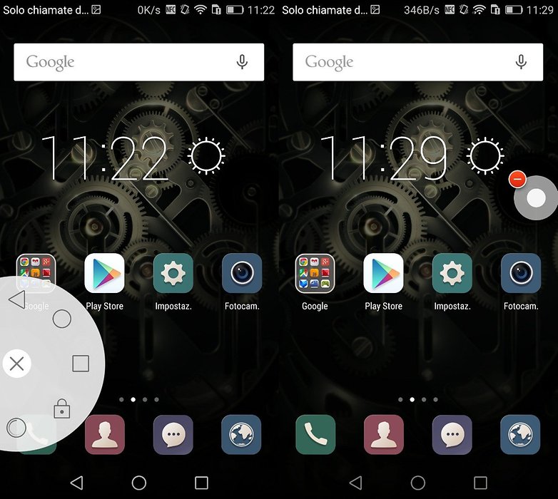 huawei p8 pulsante