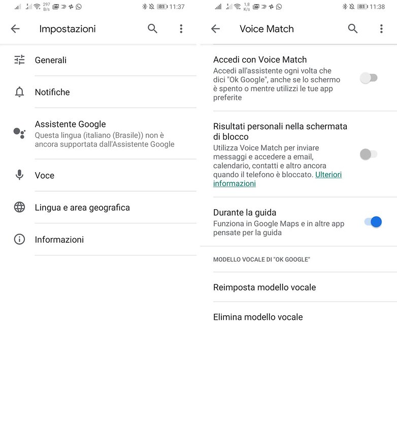 okgoogle ita