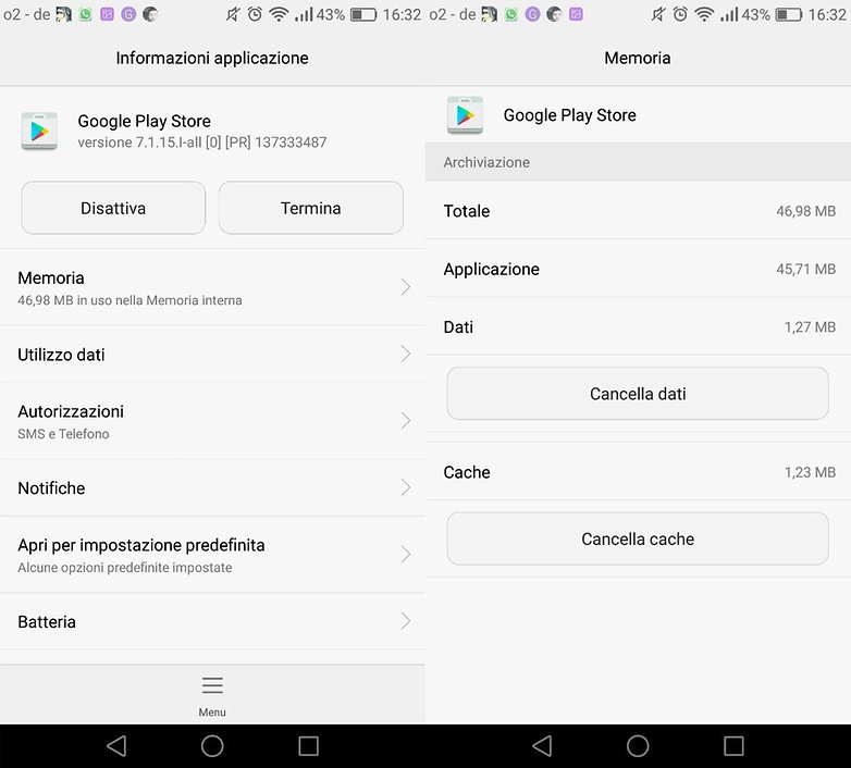 playstore cache