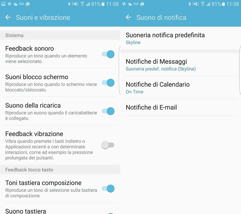 sound notifications