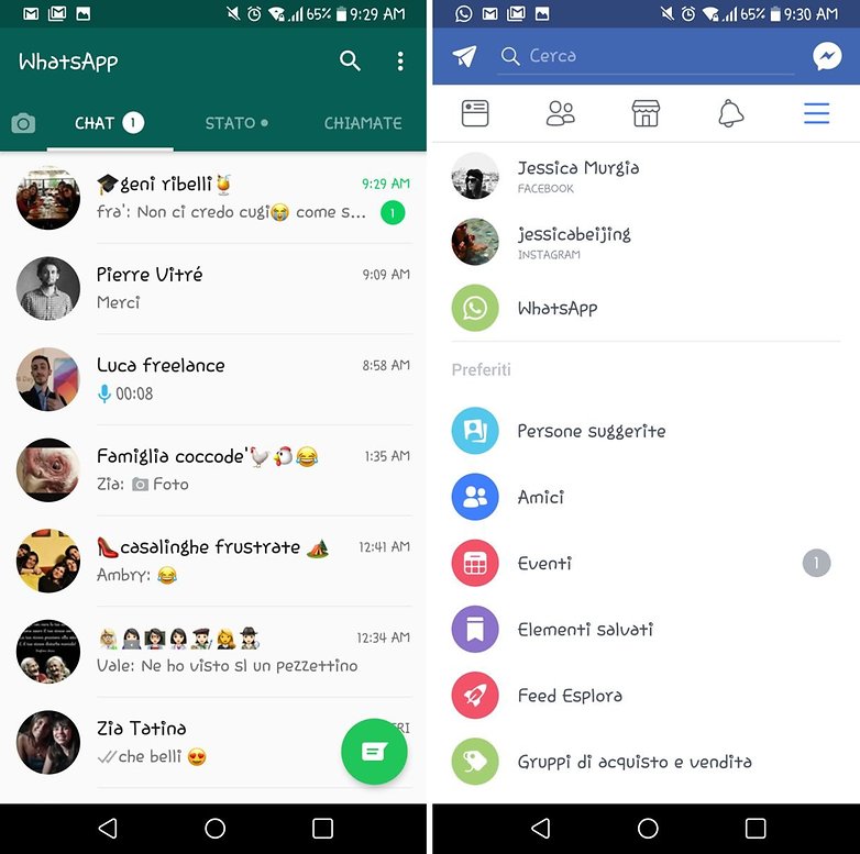 whatsapp facebook