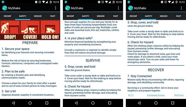 android application my shake detecter tremblement de terre guide de survie image 00