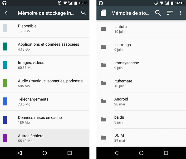 android m date sortie nouveautes fonctionnalites gestionnaire fichiers accessible depuis parametres stockage images 01