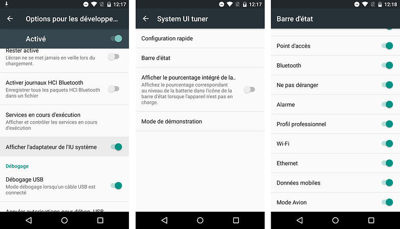 android m date sortie nouveautes fonctionnalites image options developpeurs system ui tuner images 01