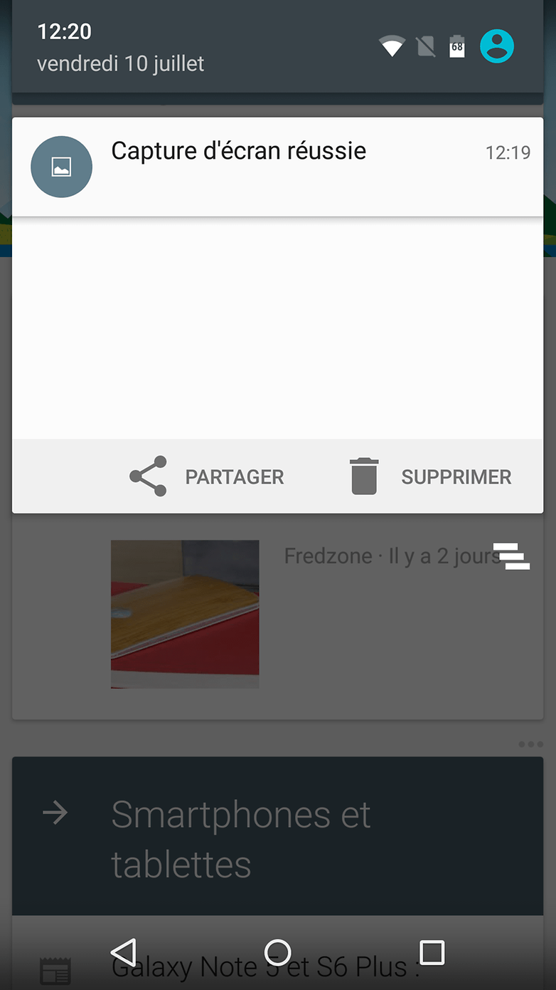 android m date sortie nouveautes fonctionnalites image supprimer capture ecran barre etat notification images 02