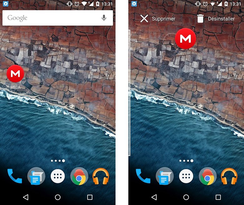 android m personnalisation suppression des applications depuis ecran accueil images 01