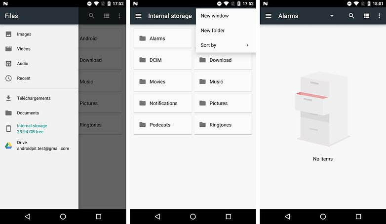 android n date sortie nouveautes fonctionnalites file explorer explorateur fichiers images 00