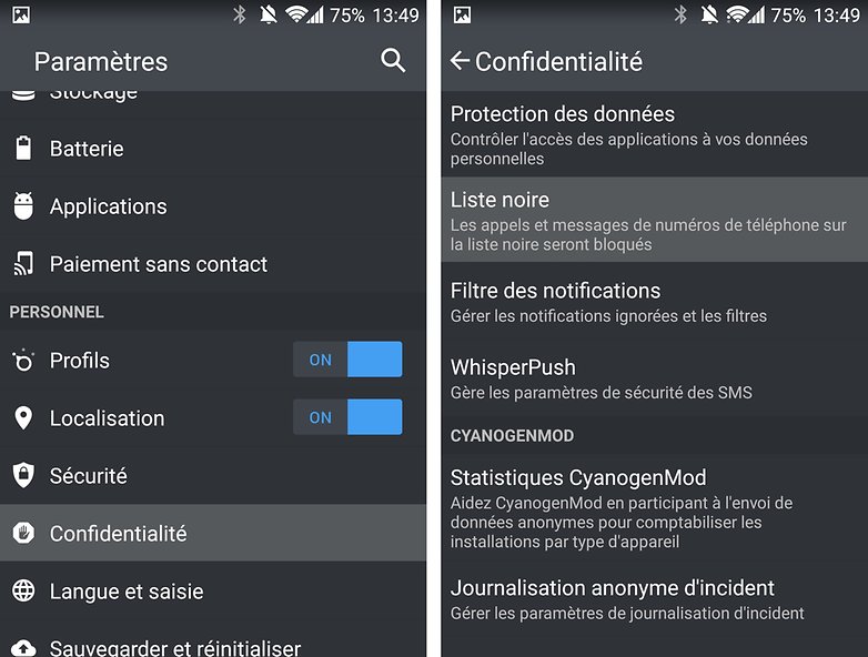 android oneplus one liste noire image 00