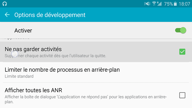 android options developpement ne pas garder activites tony balt image 001