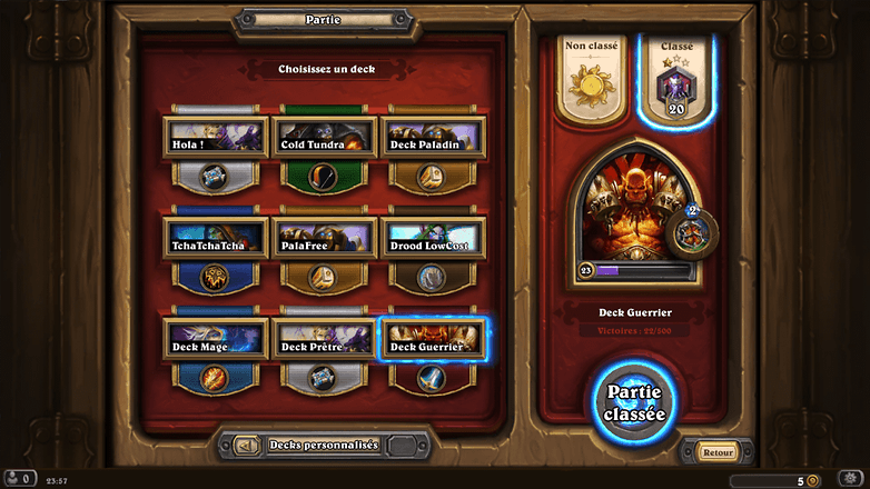 androidpit france hearthstone smartphone android vue pc heros disponibles image 00