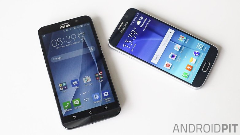 asus zenfone 2 ze551ml vs samsung galaxy s6 sm g920f androidpit france copyright design finition images 00